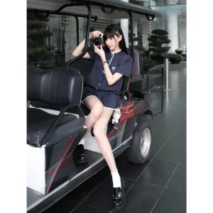 Set jumpsuit cộc tay kèm quần short – thiết kế Châu Âu thanh lịch, trẻ trung - Hình ảnh 4