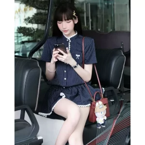 Set jumpsuit cộc tay kèm quần short – thiết kế Châu Âu thanh lịch, trẻ trung - Hình ảnh 9