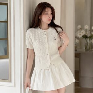 Áo len mềm cổ tròn thêu gấu nhiều màu dễ thương siêu xinh - Hình ảnh 4