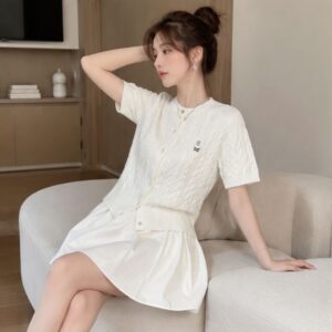 Áo len mềm cổ tròn thêu gấu nhiều màu dễ thương siêu xinh - Hình ảnh 2