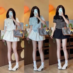 Áo len mềm cổ tròn thêu gấu nhiều màu dễ thương siêu xinh