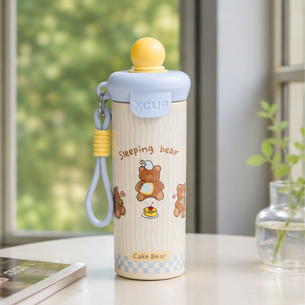 Bình giữ nhiệt inox 316 XCUP 500ml kèm dây đeo phong cách Hàn Quốc - Ảnh 2