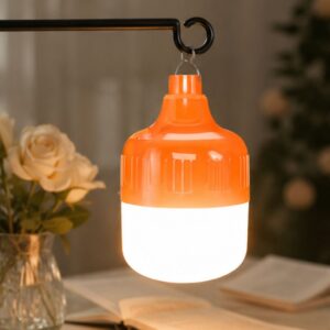 Bóng đèn LED tích điện 100W chống nước có móc treo sạc USB tiện lợi