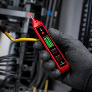 Bút thử điện HABOTEST HT91A NCV màn hình LCD đo điện áp AC 12-400V - Hình ảnh 3