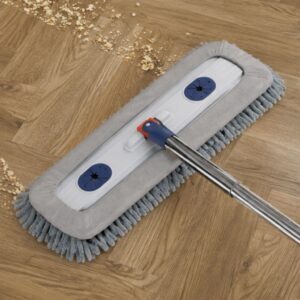 Cây lau nhà tự vắt 45cm bông san hô microfiber siêu thấm hút - Hình ảnh 4