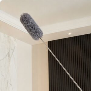 Chổi quét trần nhà cán inox điều chỉnh 2.8m phất trần lau bụi đa năng