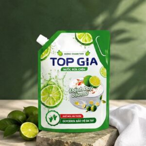Combo 4L nước rửa chén bát TOPGIA hương chanh gừng bưởi sạch dầu mỡ - Hình ảnh 3
