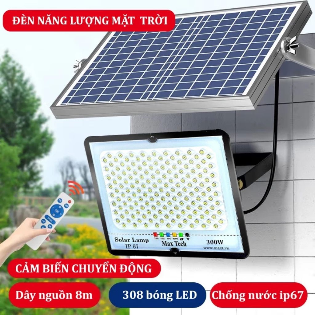 Đèn năng lượng mặt trời MAX TECH 80W 180W 200W 300W 400W chống nước IP67