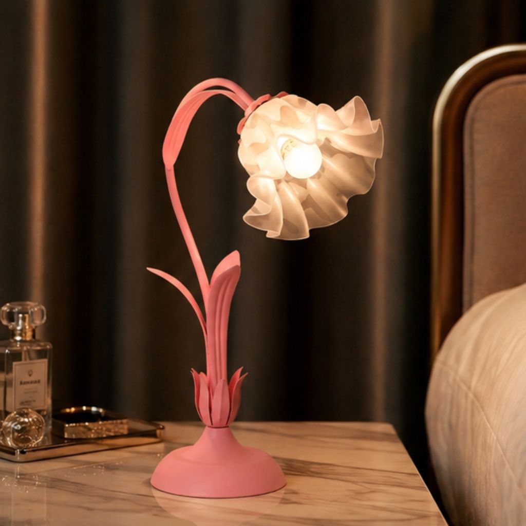 Đèn ngủ bông hoa để bàn decor phòng ngủ phòng khách siêu xinh - Ảnh 2