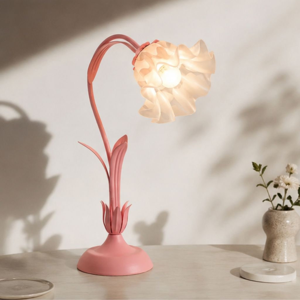 Đèn ngủ bông hoa để bàn decor phòng ngủ phòng khách siêu xinh - Ảnh 3