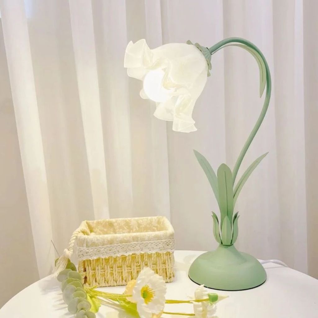 Đèn ngủ bông hoa để bàn decor phòng ngủ phòng khách siêu xinh - Ảnh 3