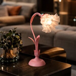 Đèn ngủ bông hoa để bàn decor phòng ngủ phòng khách siêu xinh - Hình ảnh 4
