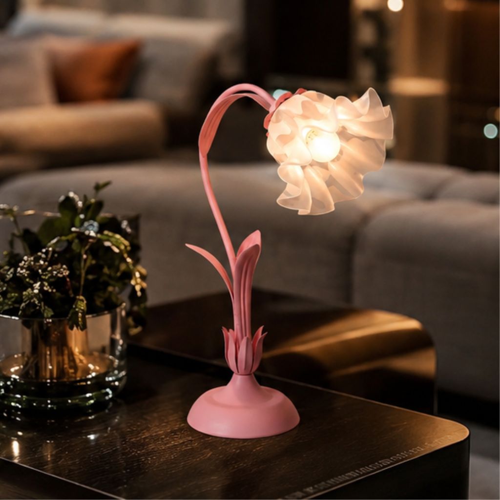 Đèn ngủ bông hoa để bàn decor phòng ngủ phòng khách siêu xinh - Ảnh 4