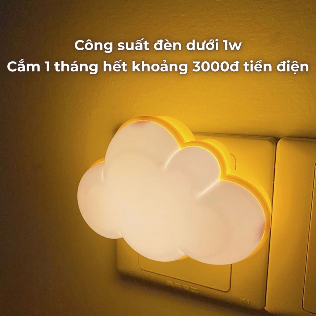 Đèn ngủ cảm ứng ánh sáng LED tự động bật tắt cắm điện mini dễ thương - Ảnh 2
