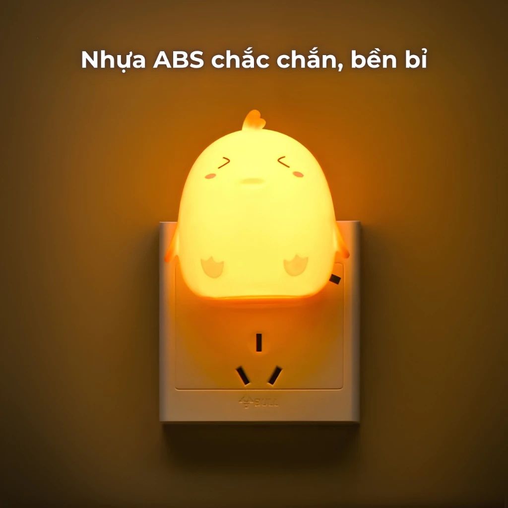 Đèn ngủ cảm ứng ánh sáng LED tự động bật tắt cắm điện mini dễ thương - Ảnh 3