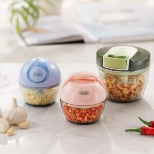 Dụng cụ xay tỏi ớt Inochi kéo tay đa năng tiện lợi cao cấp