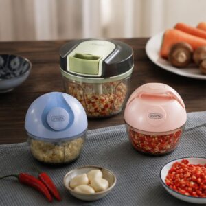 Dụng cụ xay tỏi ớt Inochi kéo tay đa năng tiện lợi cao cấp - Hình ảnh 2