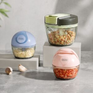 Dụng cụ xay tỏi ớt Inochi kéo tay đa năng tiện lợi cao cấp - Hình ảnh 3