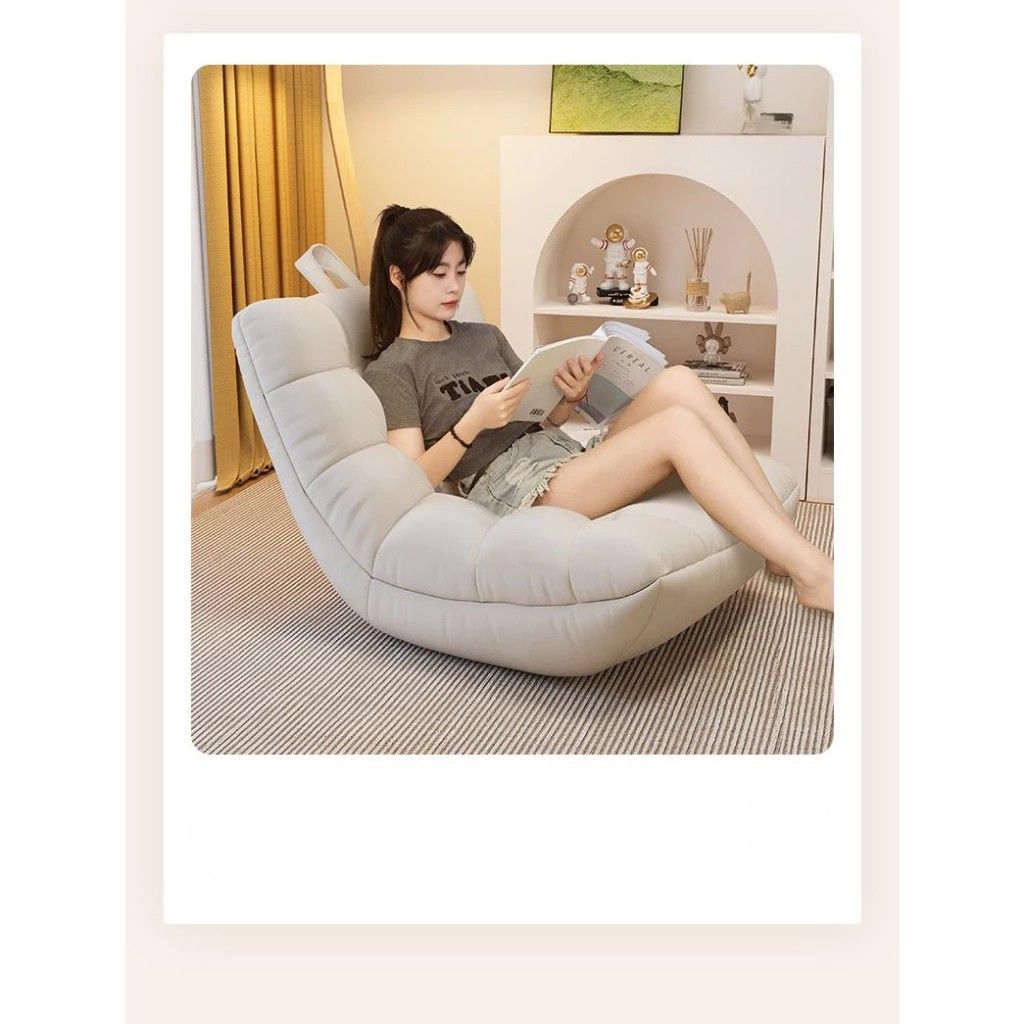 Ghế lười Tatami da nhân tạo kèm kê chân cho phòng ngủ phòng khách - Ảnh 3