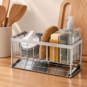 Giá để đồ rửa chén bát inox 304 kèm khay hứng nước chống gỉ tiện lợi - Hình ảnh 2