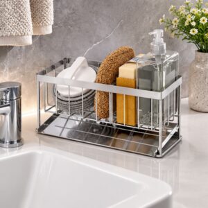 Giá để đồ rửa chén bát inox 304 kèm khay hứng nước chống gỉ tiện lợi - Hình ảnh 3