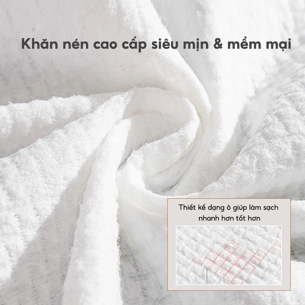 Gói 100 khăn mặt nén dạng viên kẹo dùng một lần tiện lợi khi du lịch - Ảnh 4