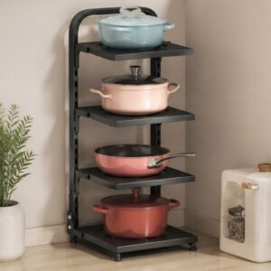 Kệ để xoong nồi 2 tầng 3 tầng 4 tầng thép sơn tĩnh điện thông minh