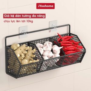 Kệ đựng gia vị dán tường 1 2 3 ngăn chịu tải 10kg cho nhà bếp và phòng tắm