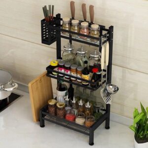 Kệ gia vị thép carbon 2 tầng 3 tầng sơn tĩnh điện cao cấp cho nhà bếp