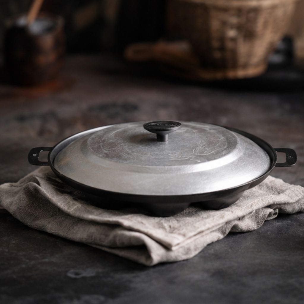 Khuôn bánh khọt 7 lỗ chống dính loại dày dùng cho bếp gas và bếp than