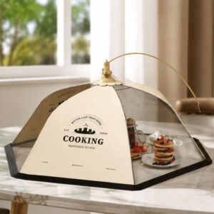 Lồng bàn vải lưới gấp gọn đậy thức ăn chống côn trùng tiện lợi