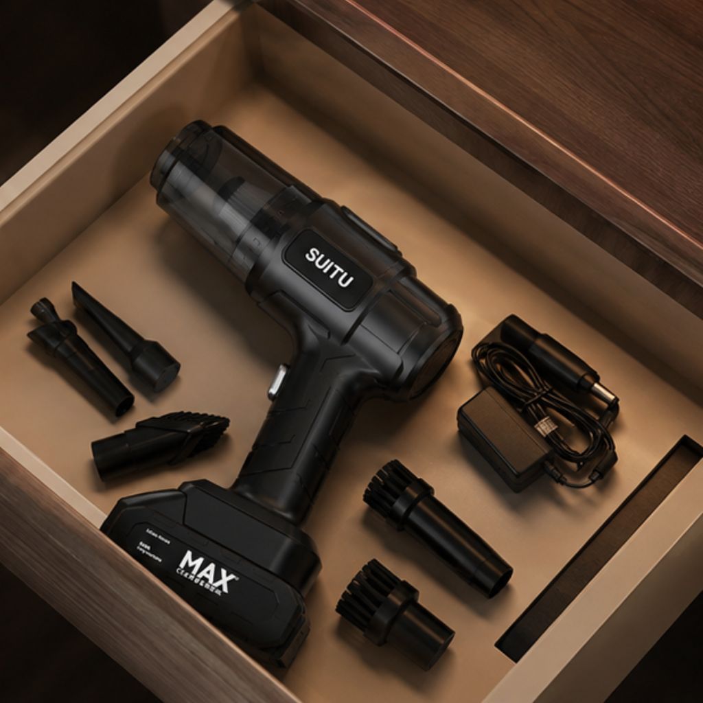 Máy hút và thổi bụi cầm tay SuiTu ST-6631 pin 10 cell đa năng
