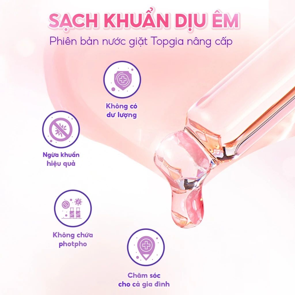 Nước giặt xả Top Gia hương hoa nắng 1L lưu hương 72 giờ - Ảnh 4