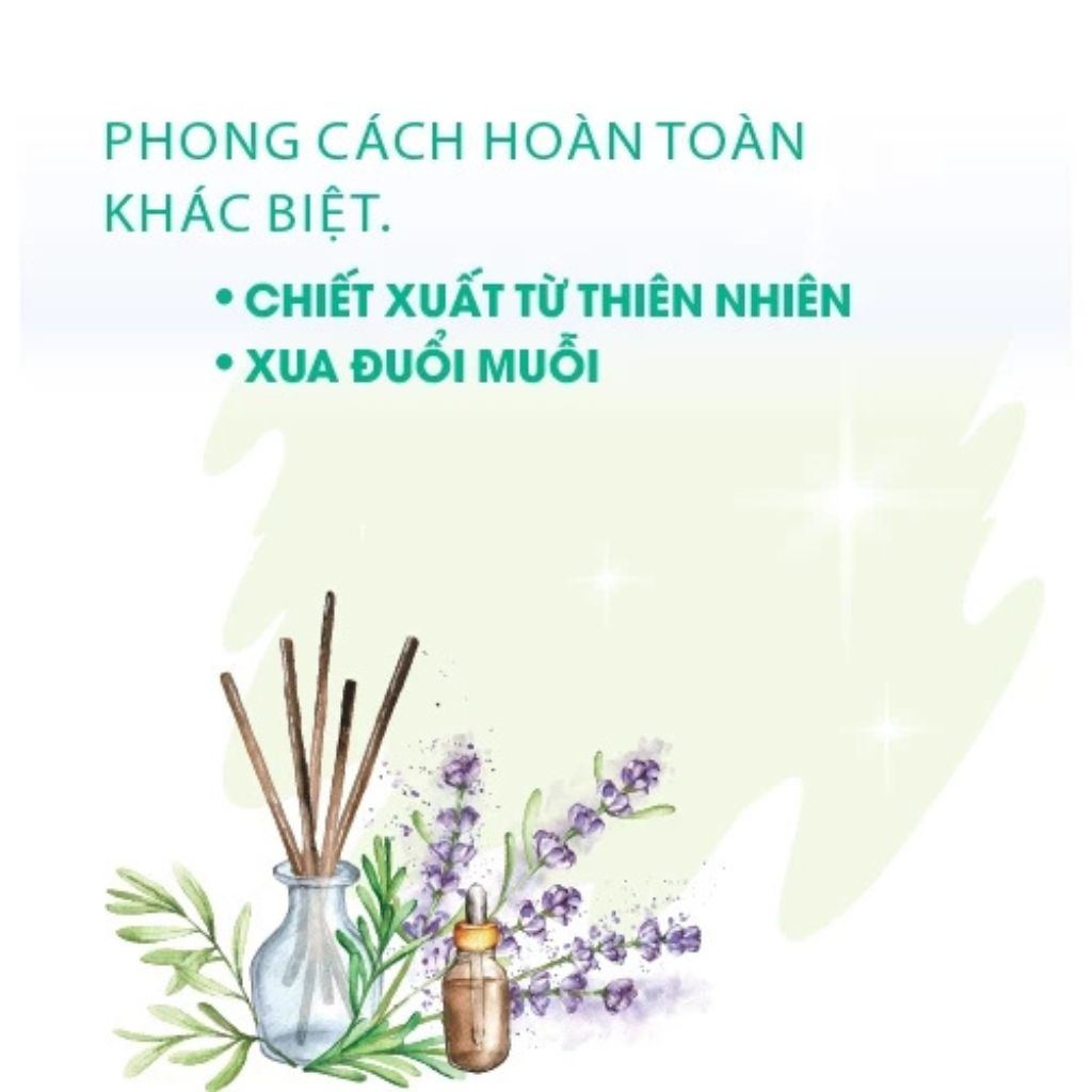 Sáp thơm đuổi muỗi Oasis 180g khử mùi làm thơm không gian - Ảnh 2