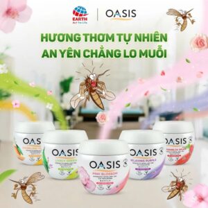 Sáp thơm đuổi muỗi Oasis 180g khử mùi làm thơm không gian