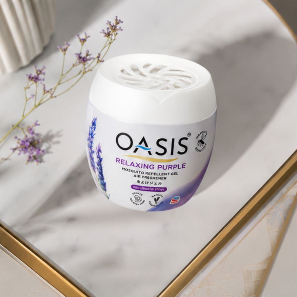 Sáp thơm đuổi muỗi Oasis 180g khử mùi làm thơm không gian - Ảnh 4
