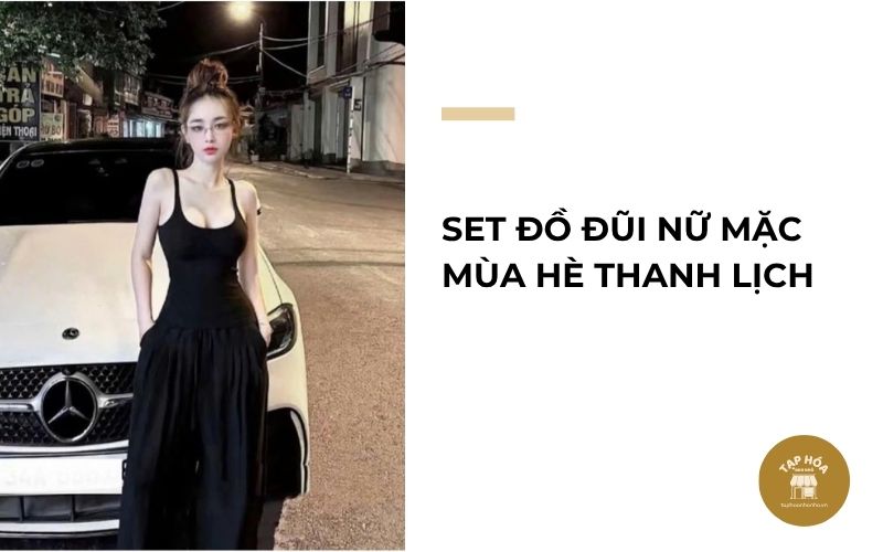 Set đồ đũi nữ mặc mùa hè thanh lịch