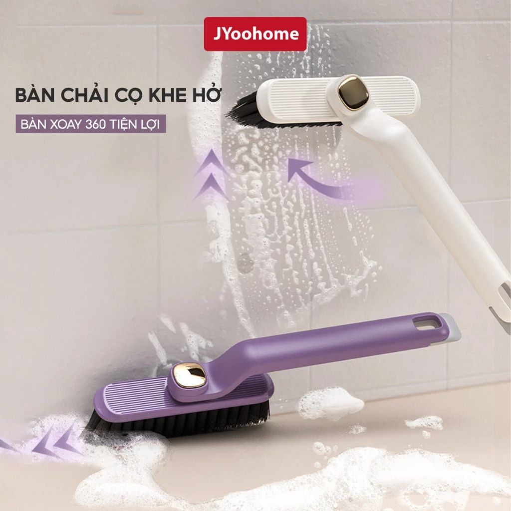 Bàn chải vệ sinh khe hở góc rãnh xoay 360 JYoohome cọ đa năng kèm nhíp gắp