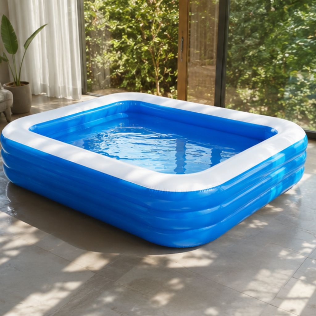 Bể bơi cho bé 3 tầng 1m2 2m6 tặng miếng vá Freeship