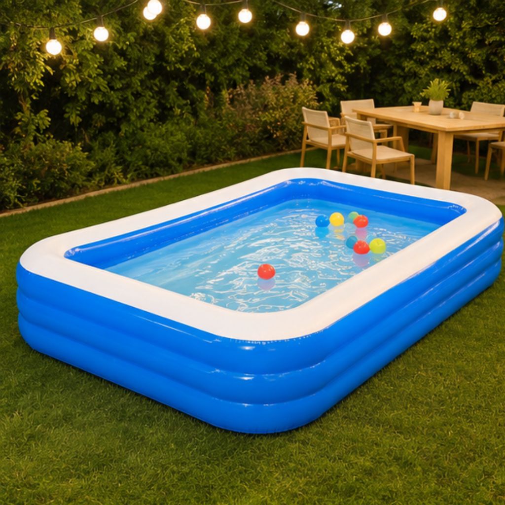 Bể bơi cho bé 3 tầng 1m2 2m6 tặng miếng vá Freeship - Ảnh 2