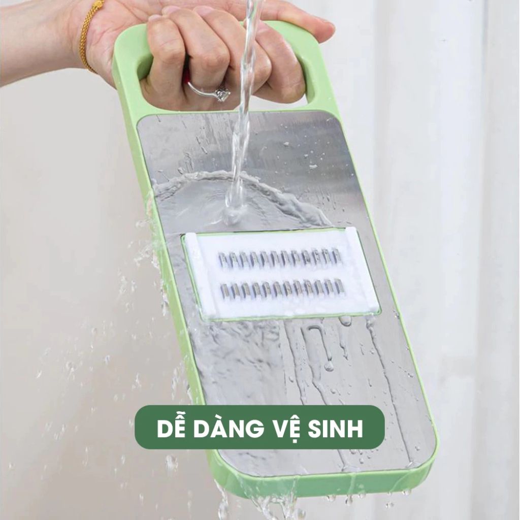Bộ nạo rau củ quả 6 lưỡi dao inox 304 đa năng bào sợi thái lát tiện dụng - Ảnh 4