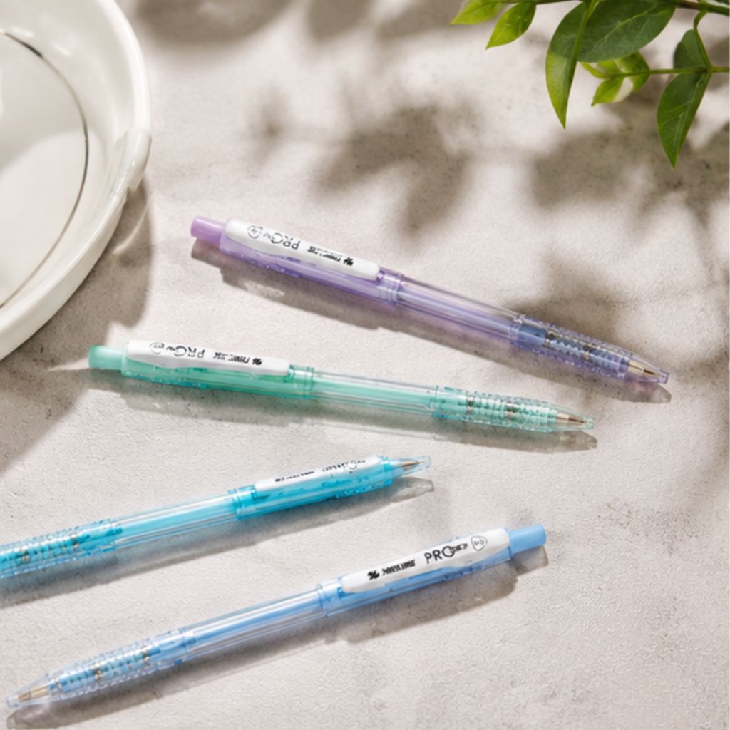 Bút bi Thiên Long TL-105 Pro 027 ngòi 0.5mm bút bấm viết êm mực đều - Ảnh 4