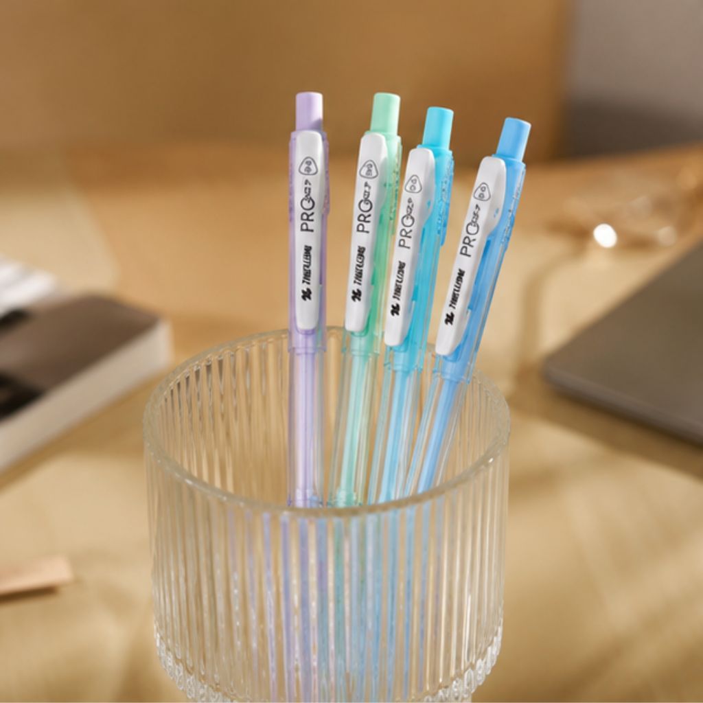 Bút bi Thiên Long TL-105 Pro 027 ngòi 0.5mm bút bấm viết êm mực đều - Ảnh 3