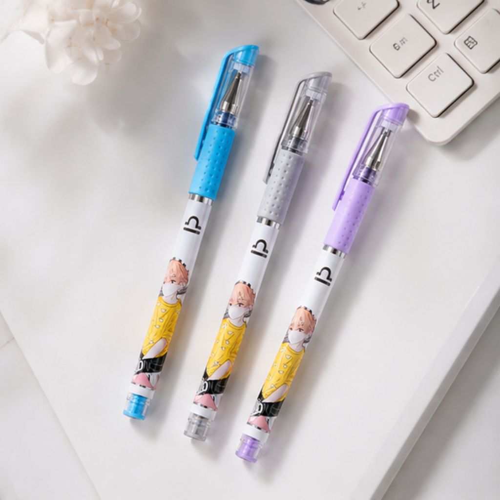 Bút gel CLASSMATE ngòi 0.5mm mực xanh đen tím viết êm hình cung hoàng đạo