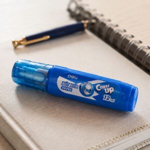 Bút xóa Deli 12ml chính hãng khô nhanh không rách giấy