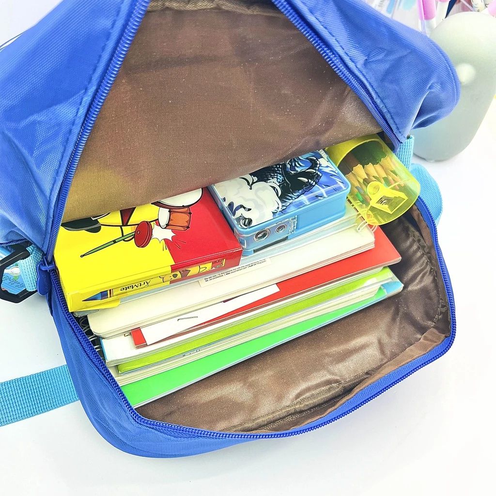 Cặp học thêm CLASSMATE hình khủng long 3 ngăn vải an toàn đựng vừa A4 - Ảnh 4