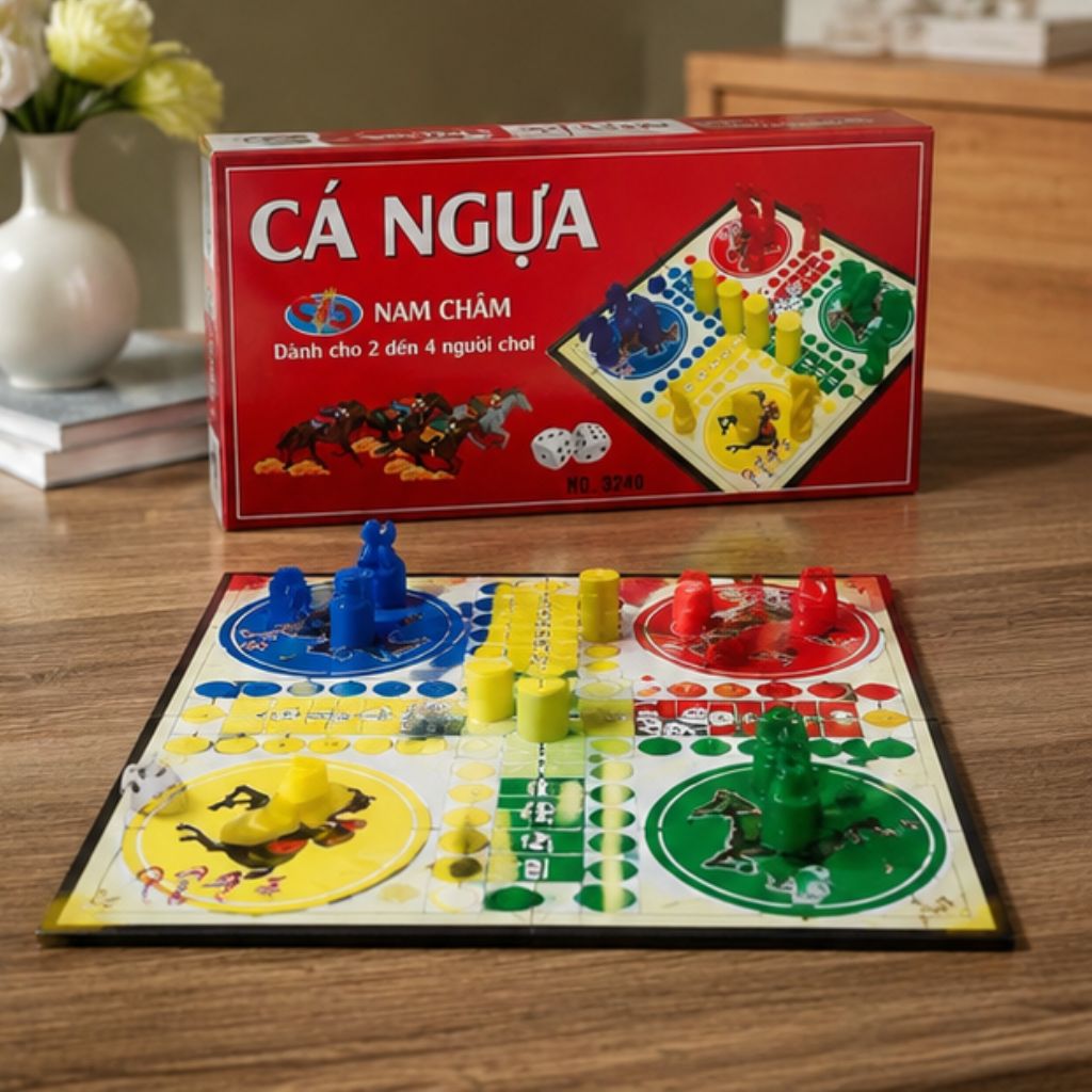 Cờ vua nam châm & cờ cá ngựa nam châm gấp gọn bàn cờ từ tính cao cấp - Ảnh 2