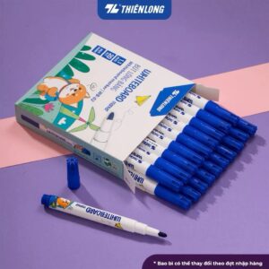 Combo 5/10/20 bút lông bảng Thiên Long WB-02 ngòi 1.1mm mực dễ xóa xanh đỏ đen