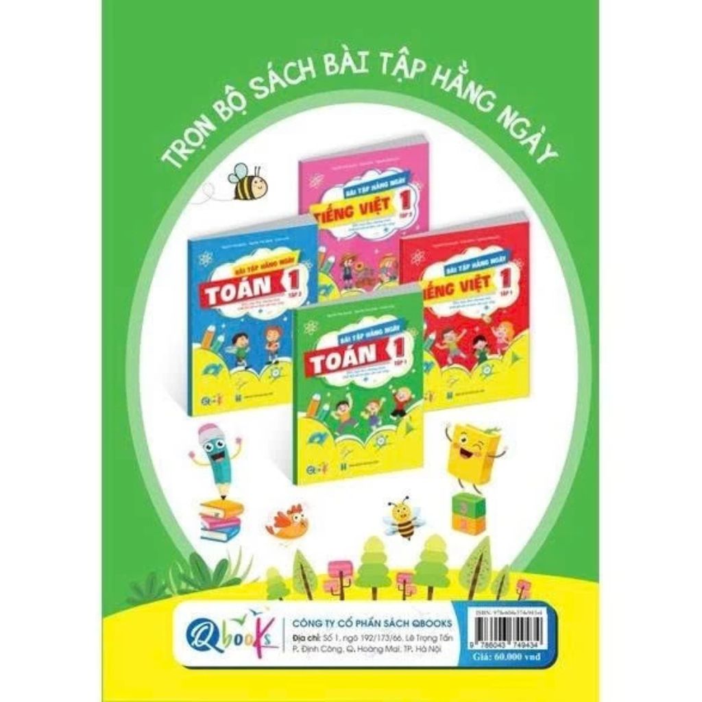 Combo sách bài tập hằng ngày Toán và Tiếng Việt lớp 1 tập 1 Kết Nối Tri Thức - Ảnh 3
