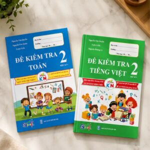 Combo sách đề kiểm tra Toán và Tiếng Việt lớp 2 học kỳ 1 Kết Nối Tri Thức